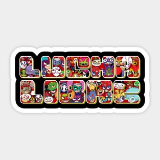 Mucha Lucha Libre Mexican Wrestling Tee Sticker